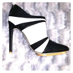 Black and white JustFab heels